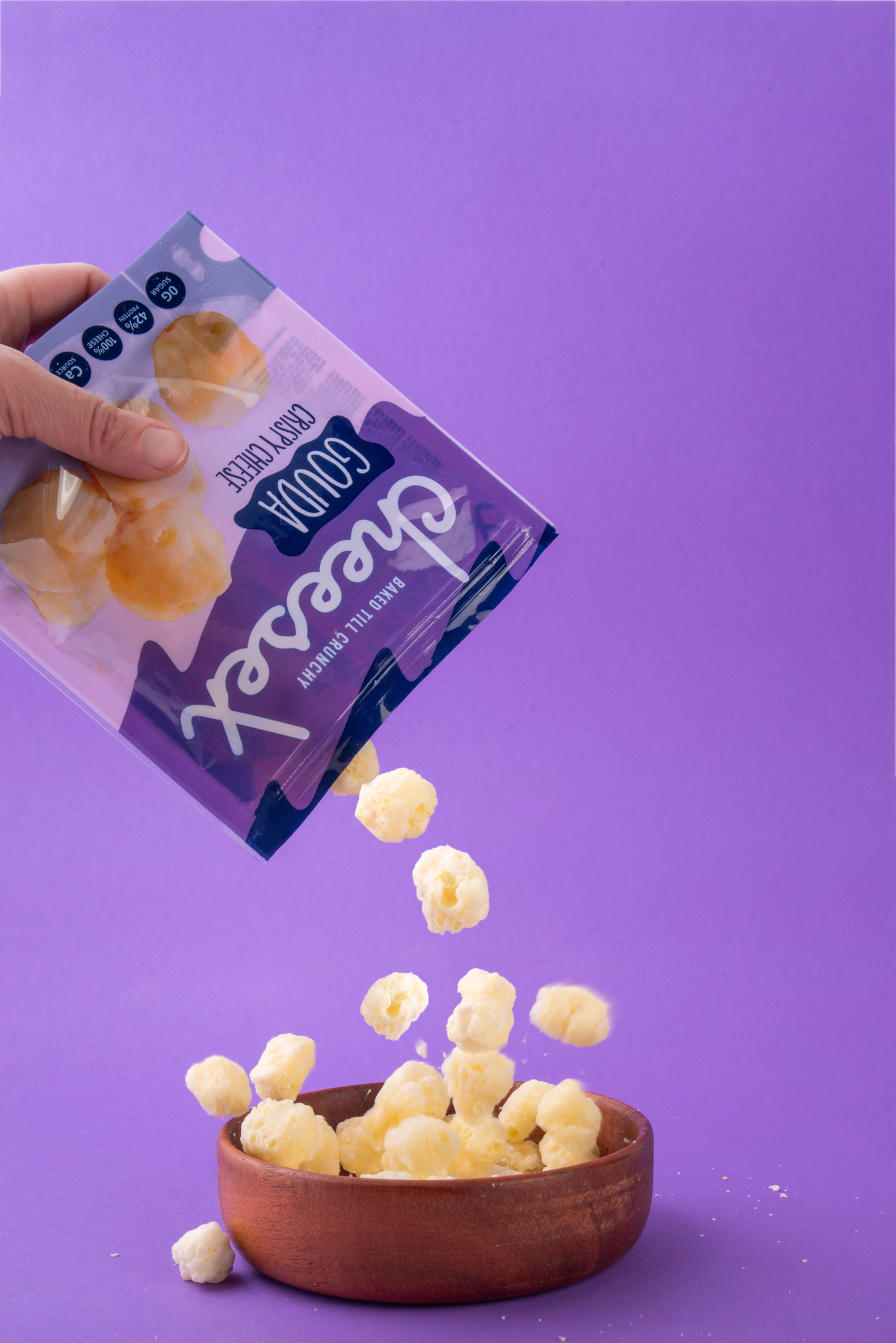 Crispy Lactose Free Cheese CheeseX Gouda, 30 gr.