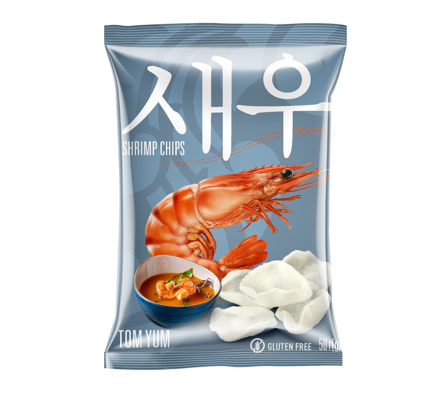 Shrimp Chips Shrips with Tom Yum flavor, 50 gr.