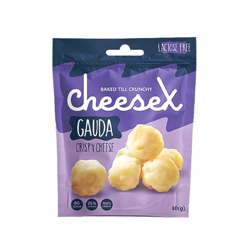 Crispy Lactose Free Cheese CheeseX Gouda, 30 gr.